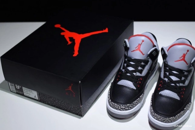Black 3 Cement Air Jordan 854262-001 0909